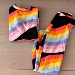 Burton Kids Rainbow Striped Fleece Base Layer Matching Set